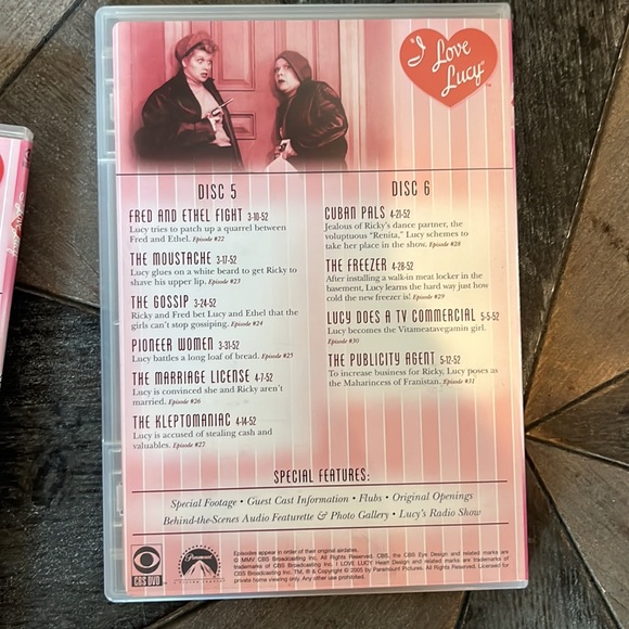 New “I Love Lucy” 1st Season CD Set - Picture 4 of 6